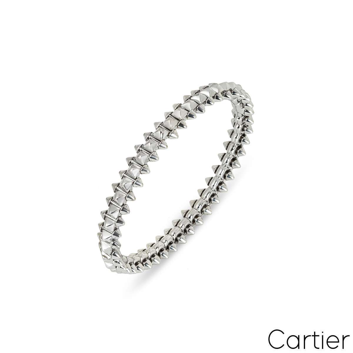 Cartier White Gold Clash De Cartier Bracelet Size 15 B6065715 Rich 